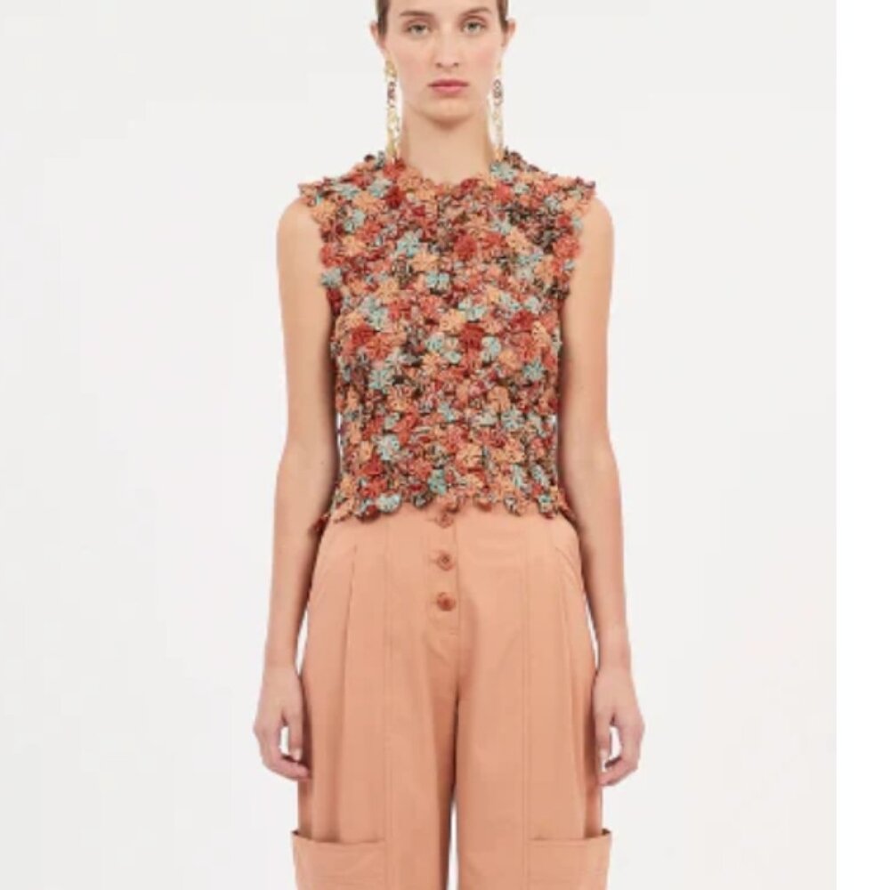 NWOT ULLA JOHNSON Matilda Top in Mariposa M $757 - Picture 4 of 9